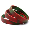 Bracelet en caoutchouc de silicone Tie Dye personnalisé en gros